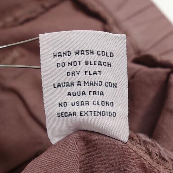 Easel Los Angeles Pants Womens Large Pink Pull-On Skinny Jeggings Raw-Hem - Picture 15 of 15